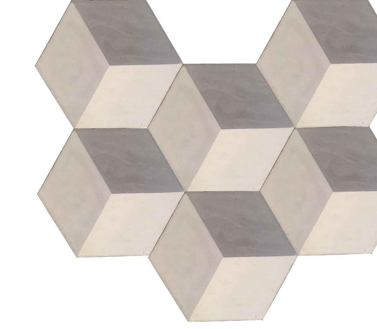 Hexagonal Encaustic Cement Tile