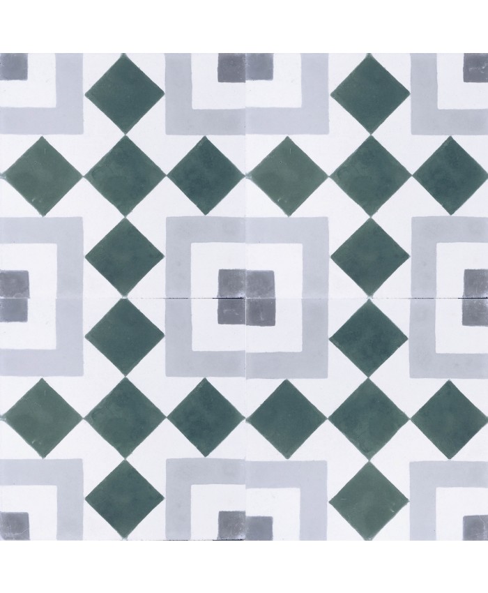 Balboa Green Grey Encaustic Cement Tile 20cm*20cm*1.5cm